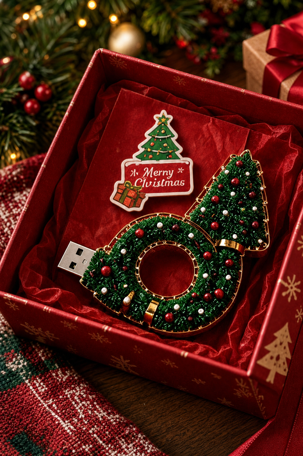 Sapin Lumineux de Noël USB – Le cadeau magique